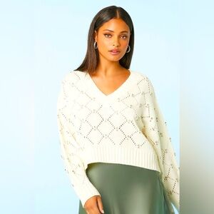 ✨HIGH-LOW RHINESTONE SWEATER✨